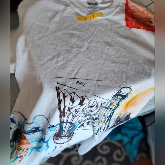 Badminton 🏸 Screen Printed Art Tee Size S Unisex - Picture 11 of 11